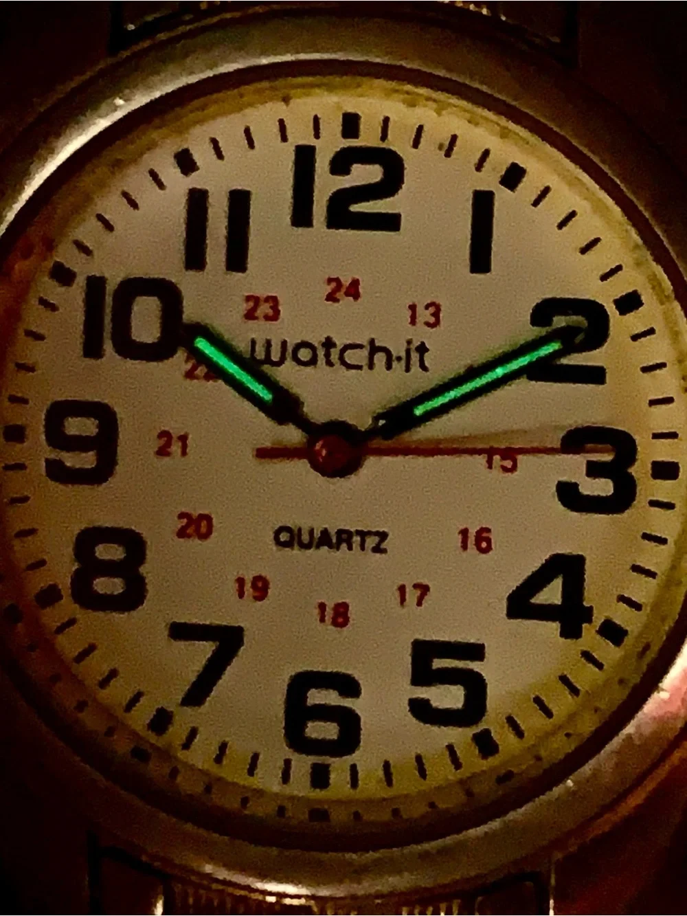 WATCH•IT By ADVANCE Men’s Vintage Military Field Wristwatch Working New Battery
